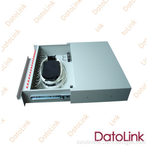 Fiber Optical Slidable Rack Mount Type Patch Panel with 48 Cores